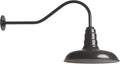 14 Inch Shade and 23 Inch Gooseneck Dark Bronze Steel Shade D6212