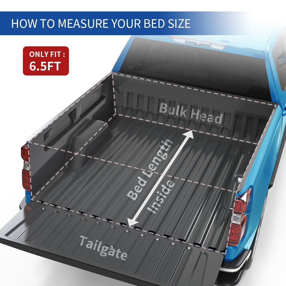 6.6ft Soft Roll up Truck Bed Tonneau Cover Z188