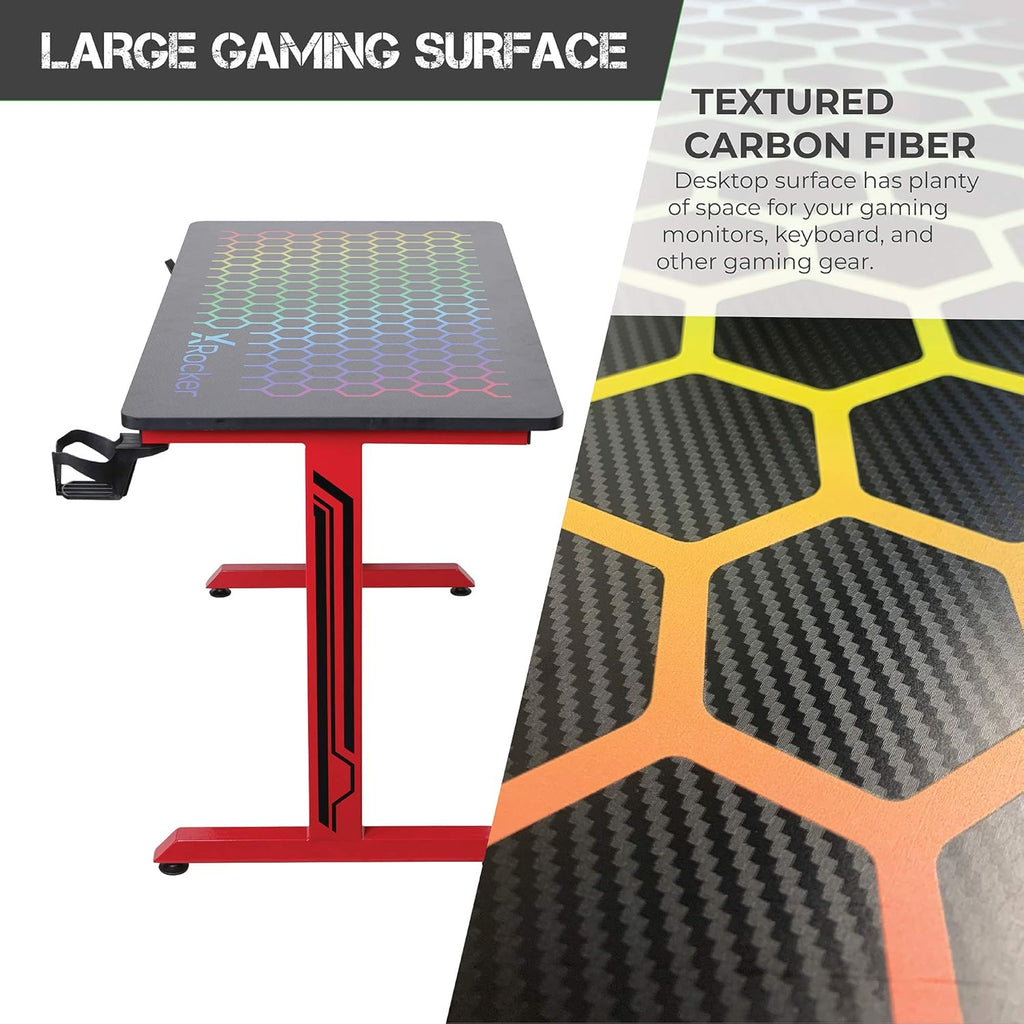 Black/Red Gaming Desk K7955