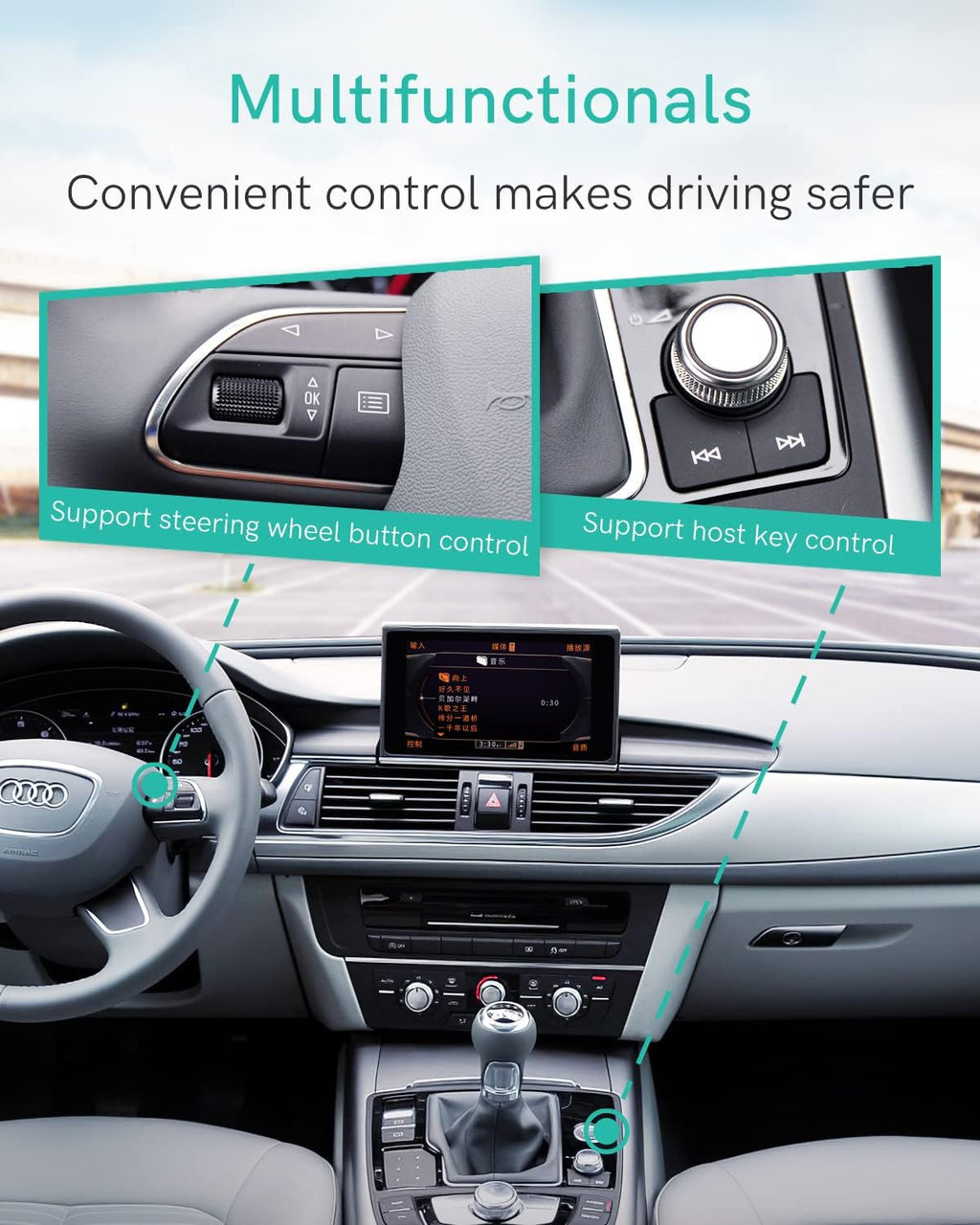 Bluetooth 5.0 aptX-HD Car Adapter Pack of 2 B32413
