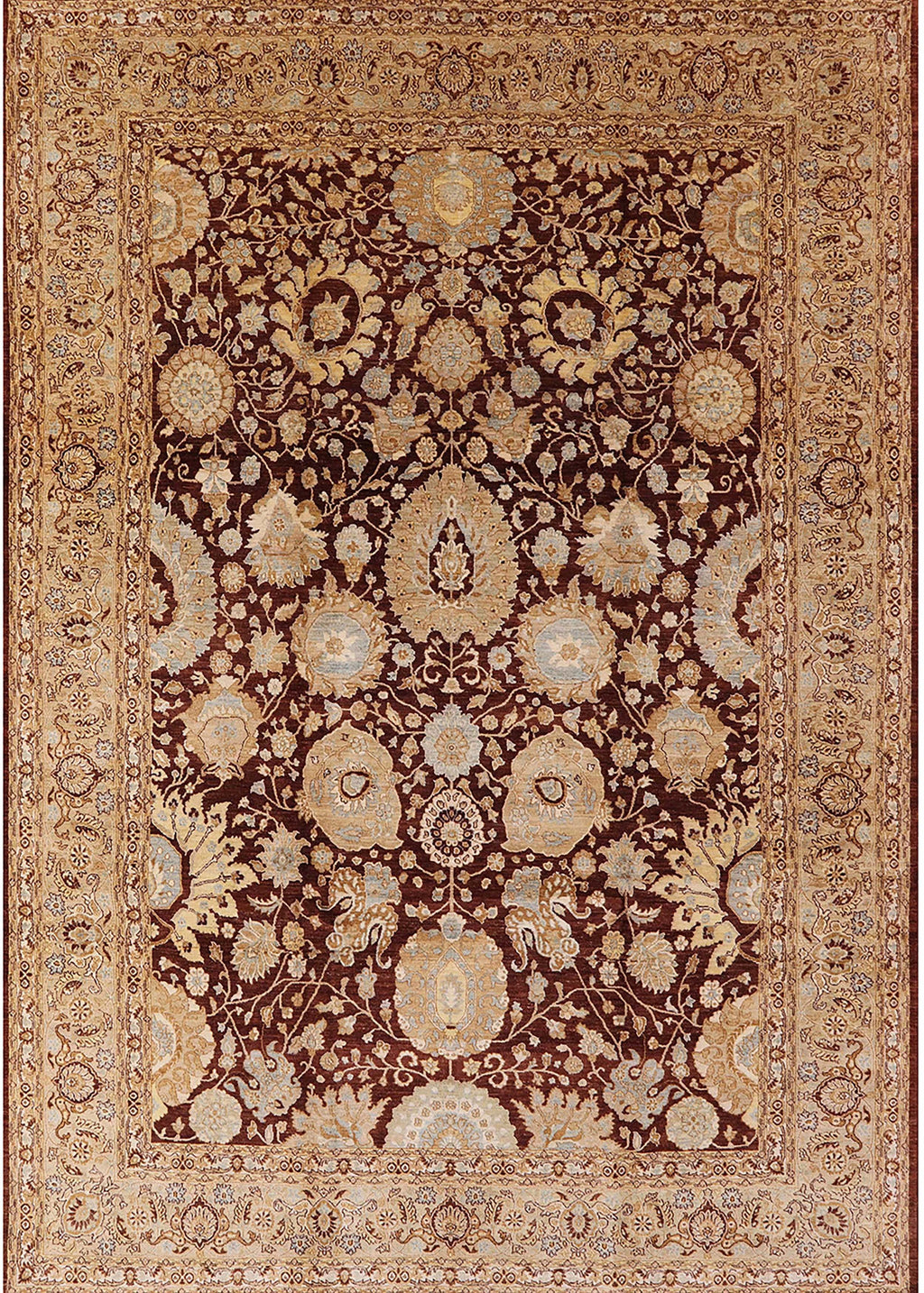 SandyBrown Rectangle Oriental Area Rug M757559