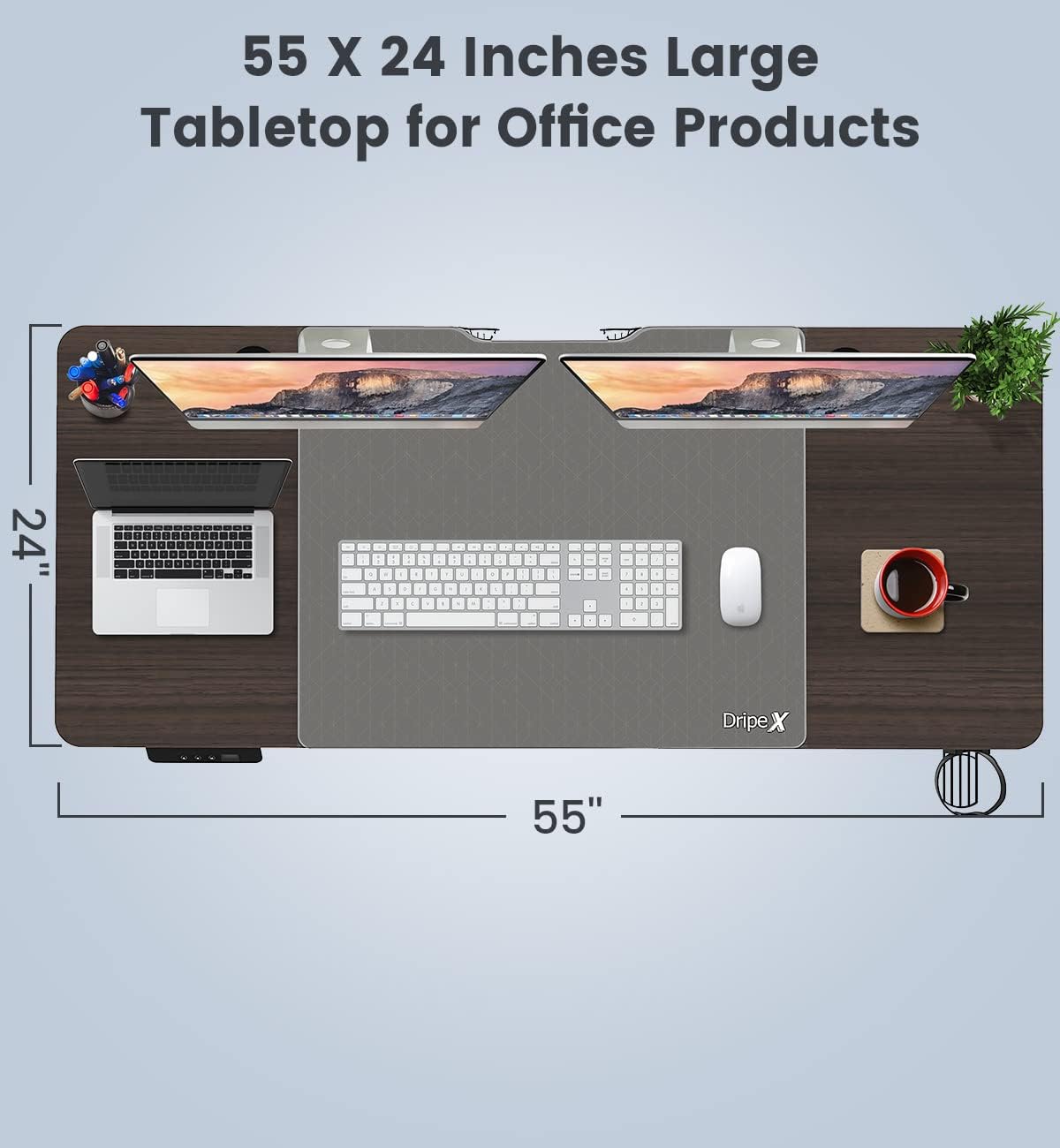 62x30 inch Electric Adjustable Standing Desk F89120