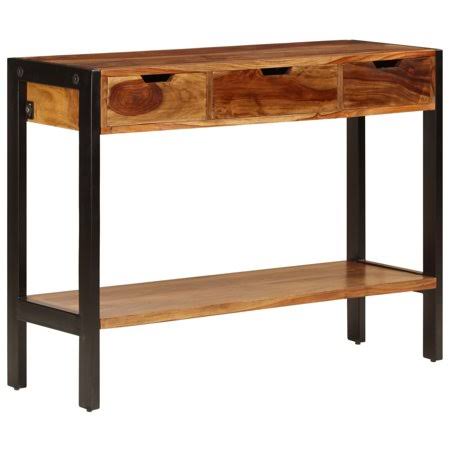 Solid Sheesham Wood Sideboard with 3 Drawers C44828