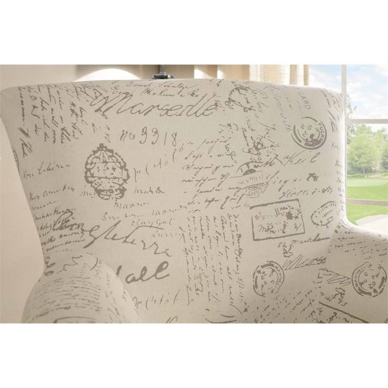 Swivel Accent Chair Graffiti Pattern T556645