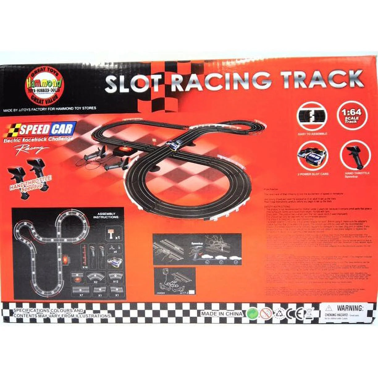 Ho Scale Formula One Slot Car Track Race Set L234796