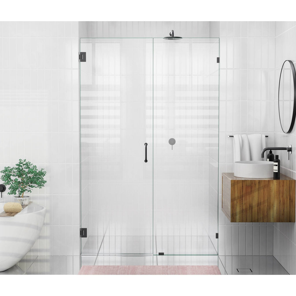 Frameless Shower Door Wall Hinge Matte Black S110635