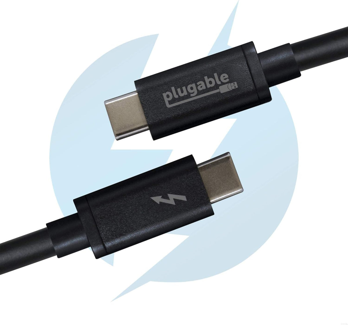 Thunderbolt 3 Cable 20Gbps 100W 6.6ft / 2m USB C Pack of 2 I693386