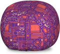 Purple Burnt Sienna Gaming Storage Toy Bag Chair T44032