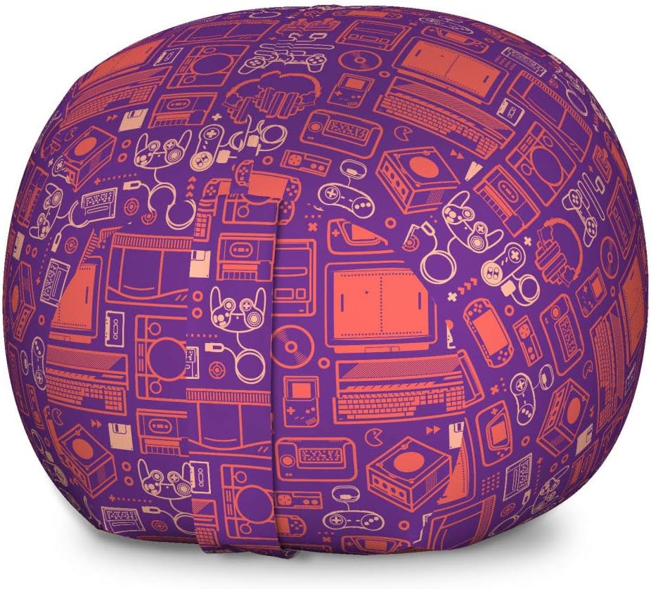 Purple Burnt Sienna Gaming Storage Toy Bag Chair T44032