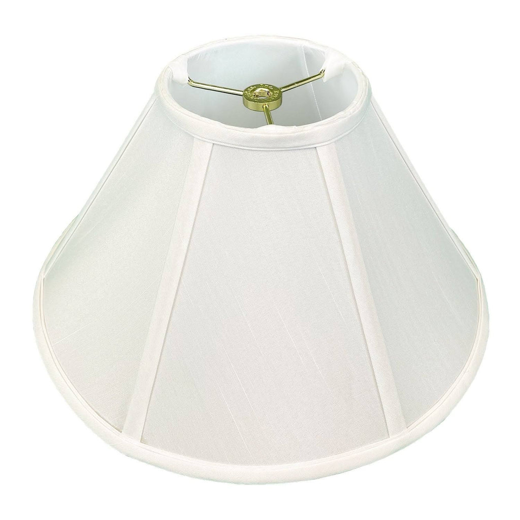 White Coolie Empire Lamp Shade, 5x14x9.5, Set of 2 D404