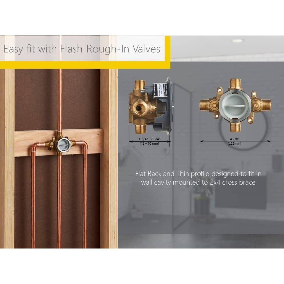 Brushed Nickel Shower Trim Kit with Cartridge B63767