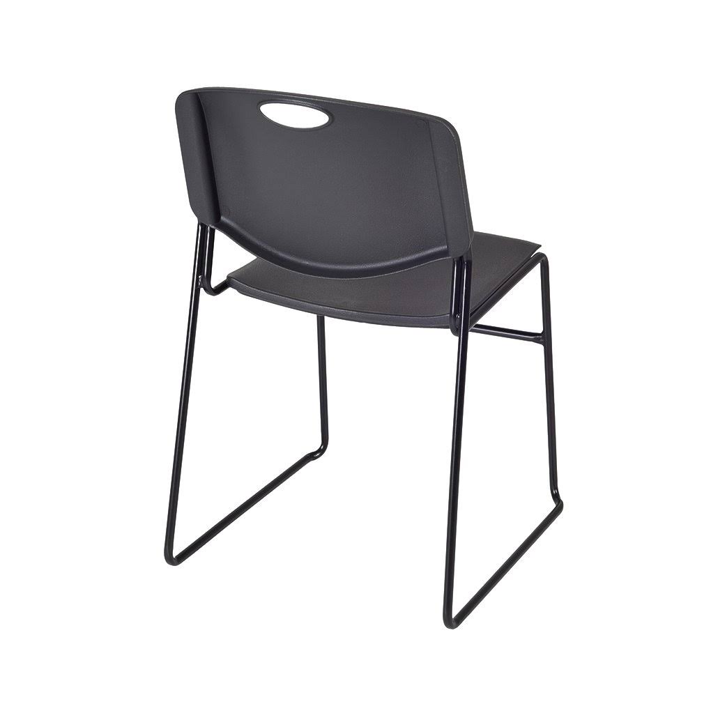 Square Breakroom Table with 4 Stack Chairs O9642