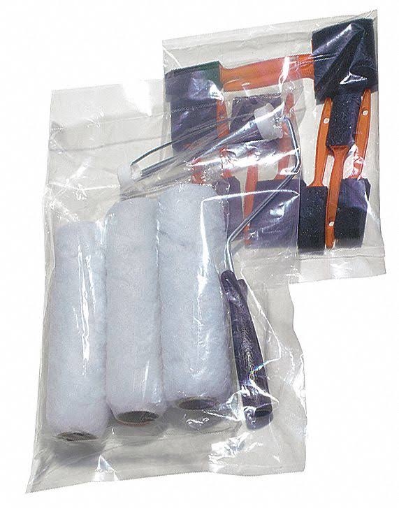 15x22 x 11x22 LDPE Lay Flat Poly Bag, 4 mil, Pk1000 I87082