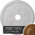 23 3/4x22OD x 3 5/8x22ID x 1 7/8x22P Ceiling Medallion Hand-Painted Smokey Topaz B313418