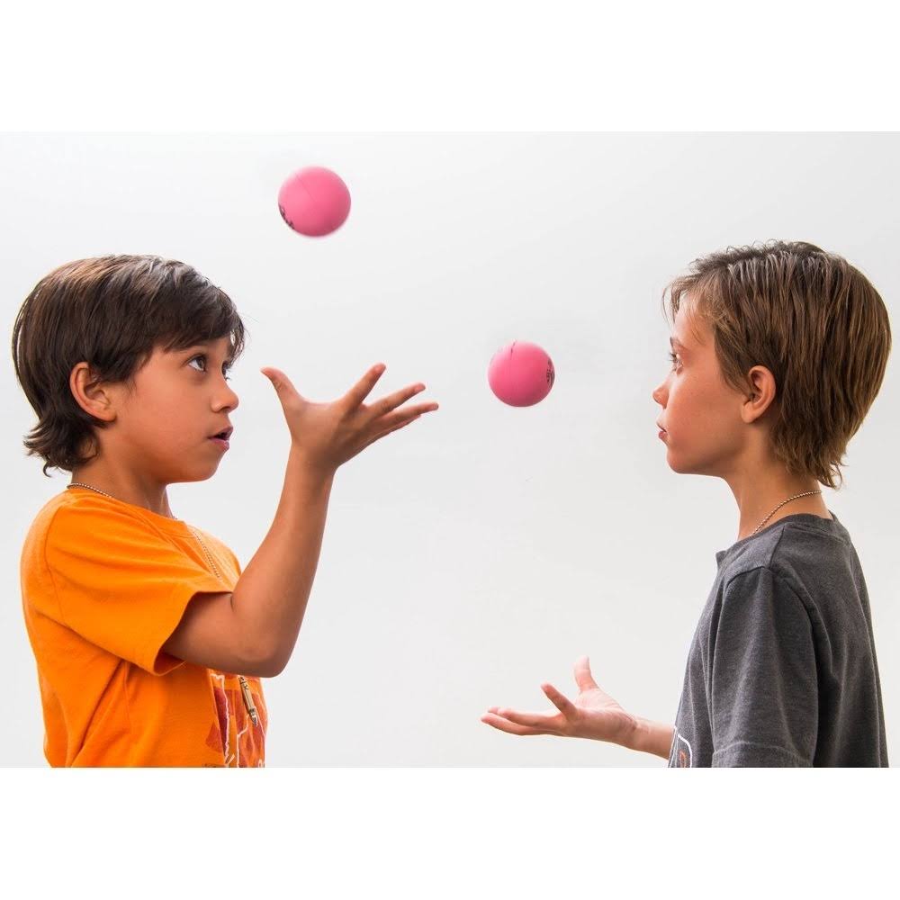 Pink Rubber Bouncing Ball Pack of 24 with One Small Bouncy Ball N889