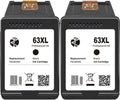 Remanufactured 63XL Ink Cartridge Replacement (2 Black 1 Tri Color) Pack of 2 B255