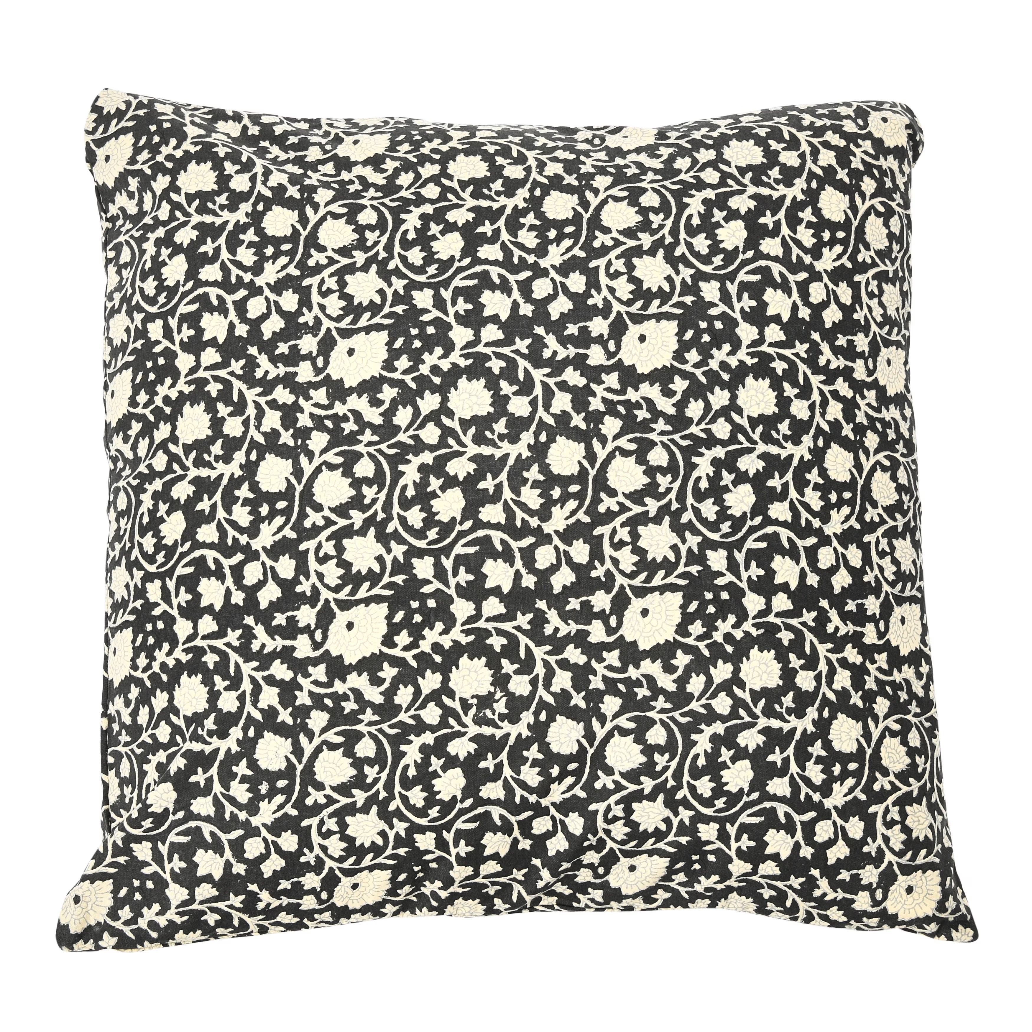 Black/White Cotton Throw Pillows R158