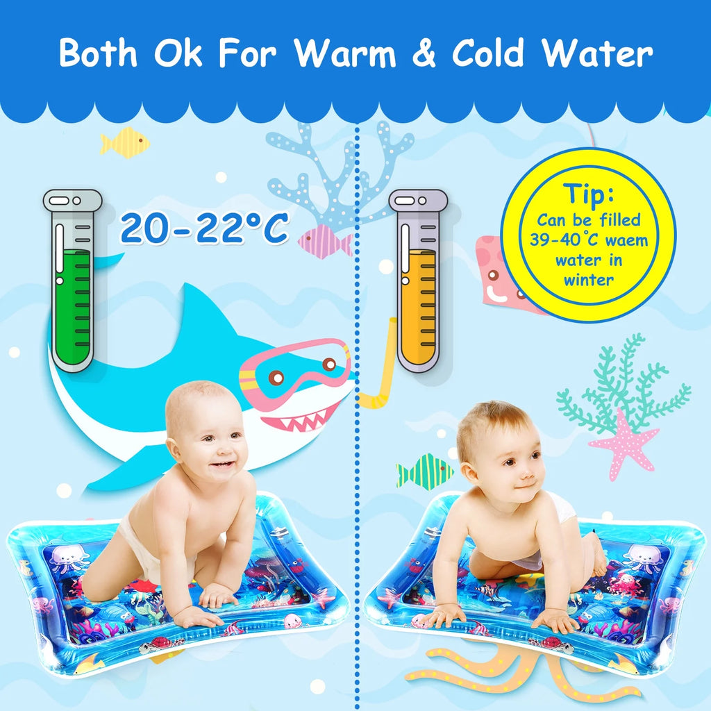 Tummy Time Baby Water Play Mat Toys for Infant Early Development Activity Centers A970
