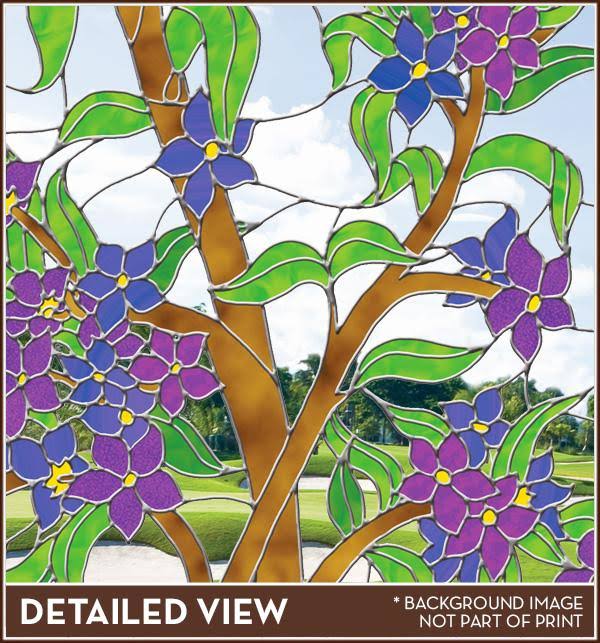 Stained Glass Film (Static Cling) 32x22 x 86x22 C58554