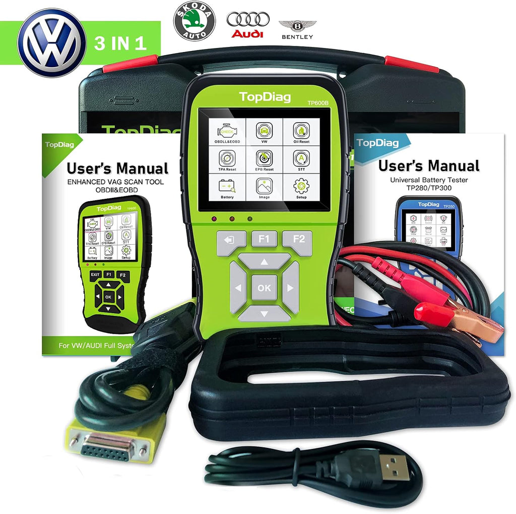 OBD2 Scanner Car Code Reader with Battery Tester 3 in 1 B496