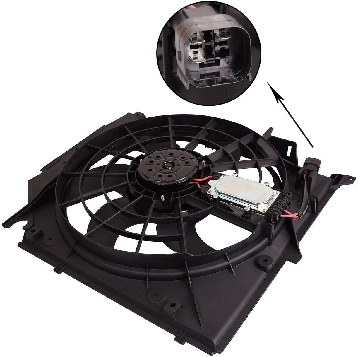 Radiator Cooling Fan Assembly for BMW E46 325i 328i 330i 99-05 Y1979