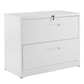 Lockable Steel 2 Drawer Lateral File Cabinet V8725
