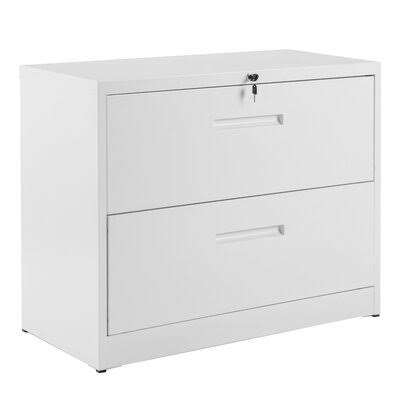 Lockable Steel 2 Drawer Lateral File Cabinet V8725