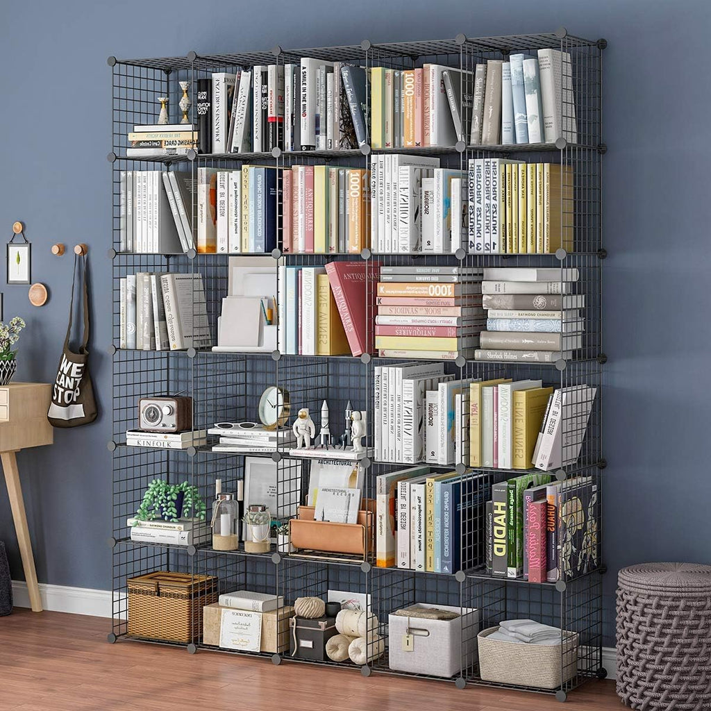 14x14 Wire Cube Storage, 25-Cube Modular Shelving Unit C877765