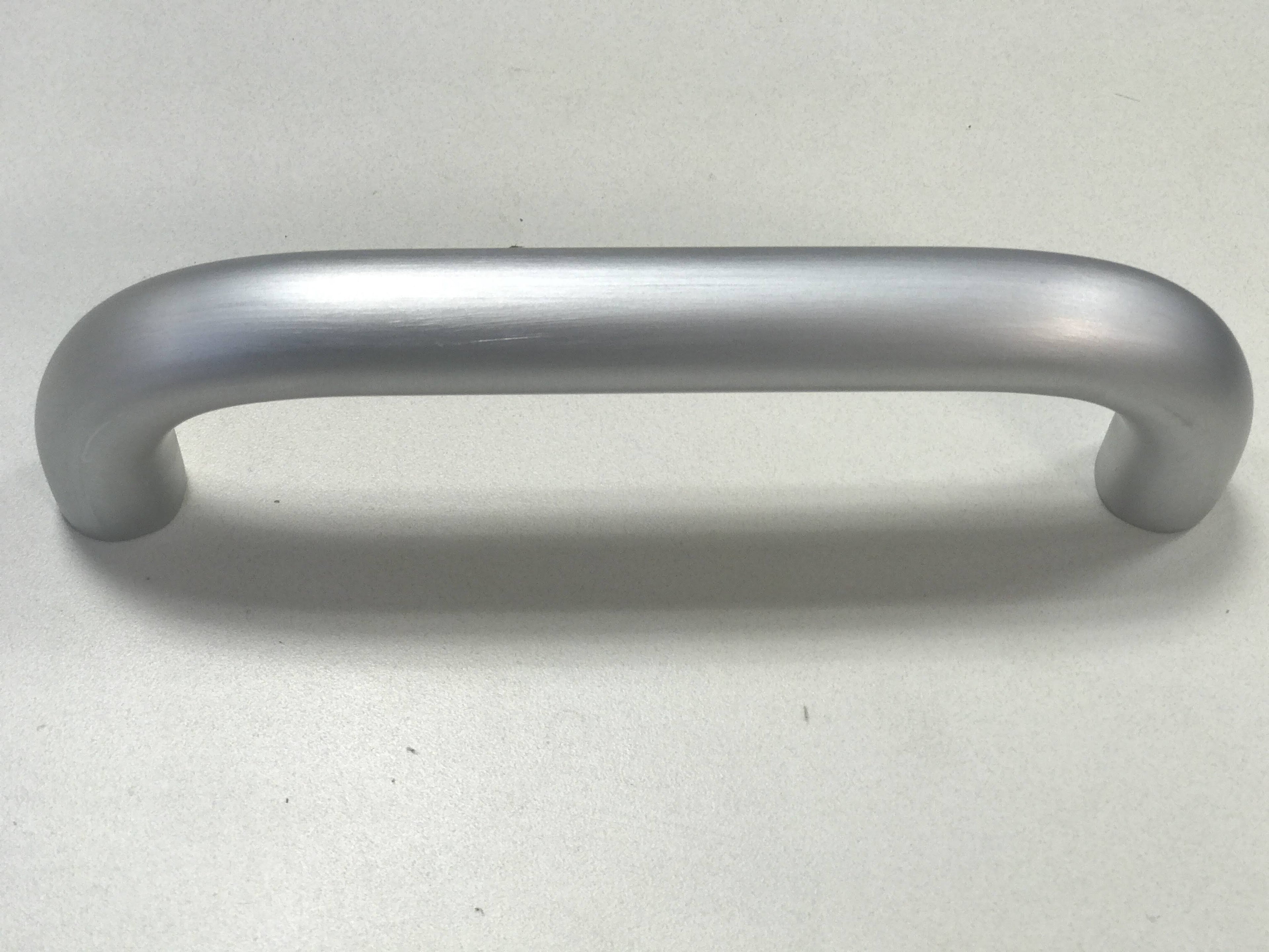 Satin Chrome Round Wrought Door Pull 10x22 CtC Q58192