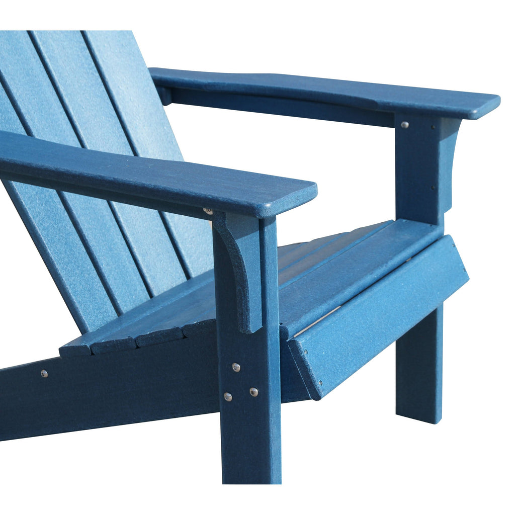 Grey Plastic Outdoor Adirondack Chair Y5890