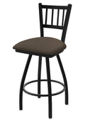 Swivel Bar Stool with Black Wrinkle Finish J6044