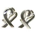Loving Heart Earrings Silver E618