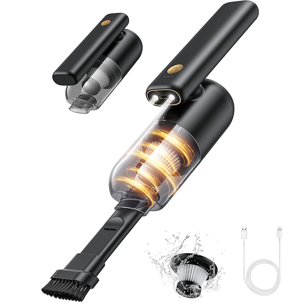 Portable Car Vacuum Cleaner with LED Light Q77796