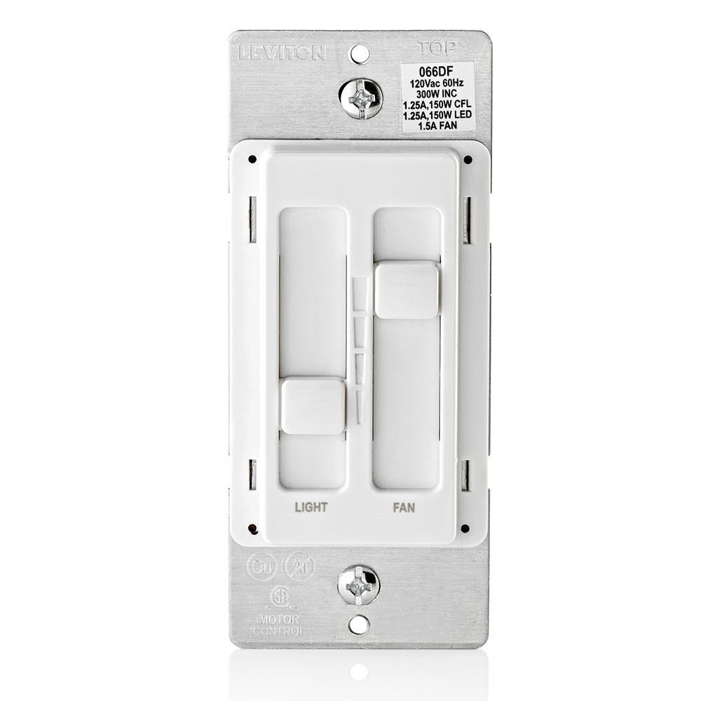 5-Pack White Dual Fan & Light Control F628