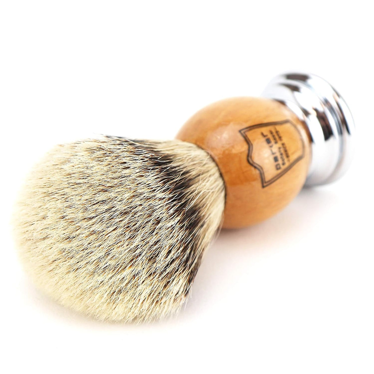 Olivewood Silvertip Badger Shaving Brush & Stand Pack of 2 N448712