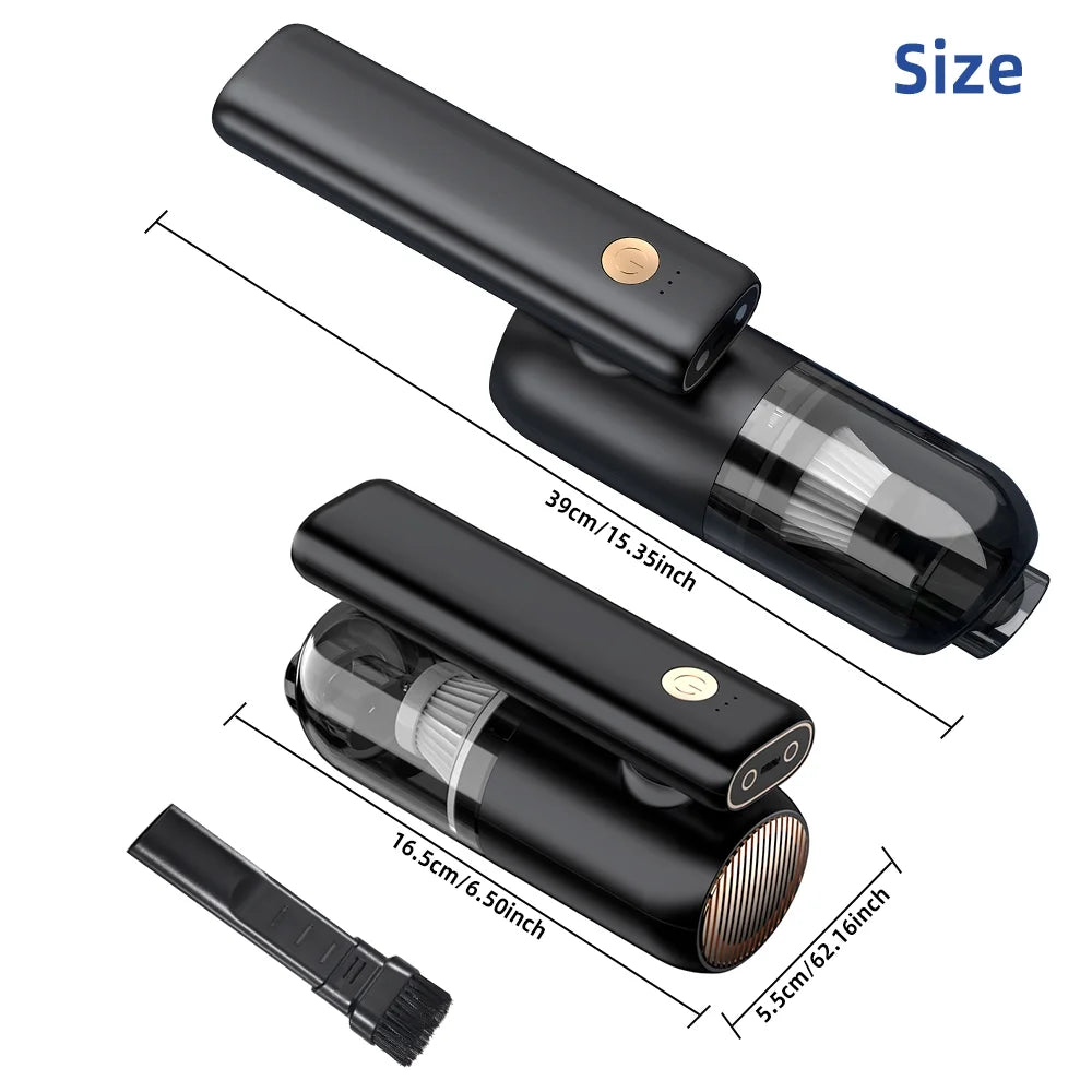 Portable Car Vacuum Cleaner with LED Light Q77796