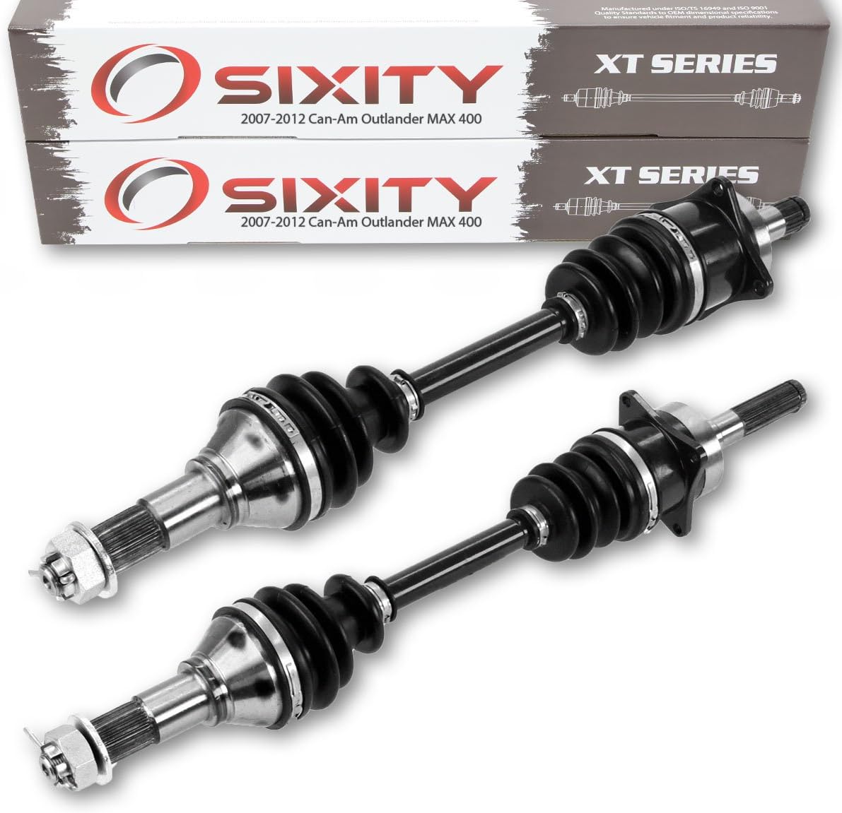 Front Left Right Axles XT Pair for Can-Am Outlander MAX 400 4X4 I3824