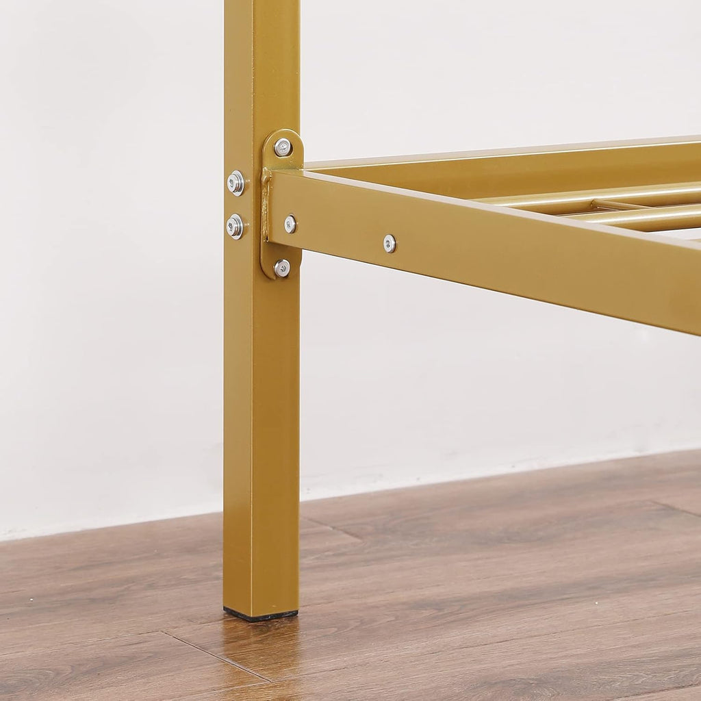 Gold Full Size Canopy Bed Frame M975