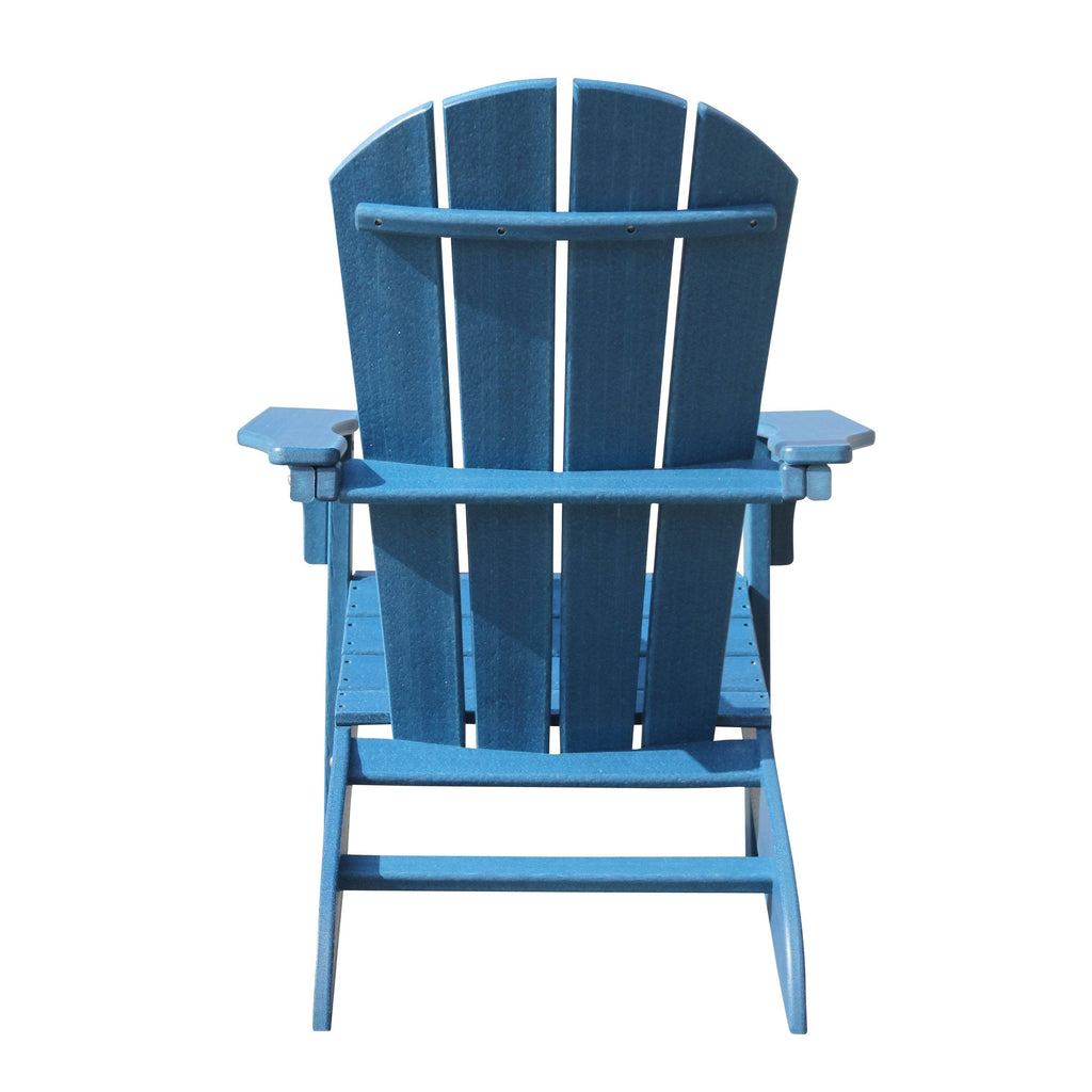 Grey Plastic Outdoor Adirondack Chair Y5890