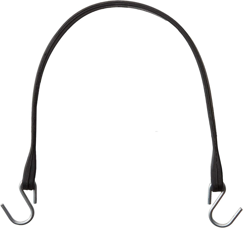 Pack of 50 Natural Rubber Bungee Cords with Crimped Hooks, 15", 21" and 31" Sizes I20907