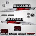 Red Outboard Engine Graphics Kit Sticker Decal R335879