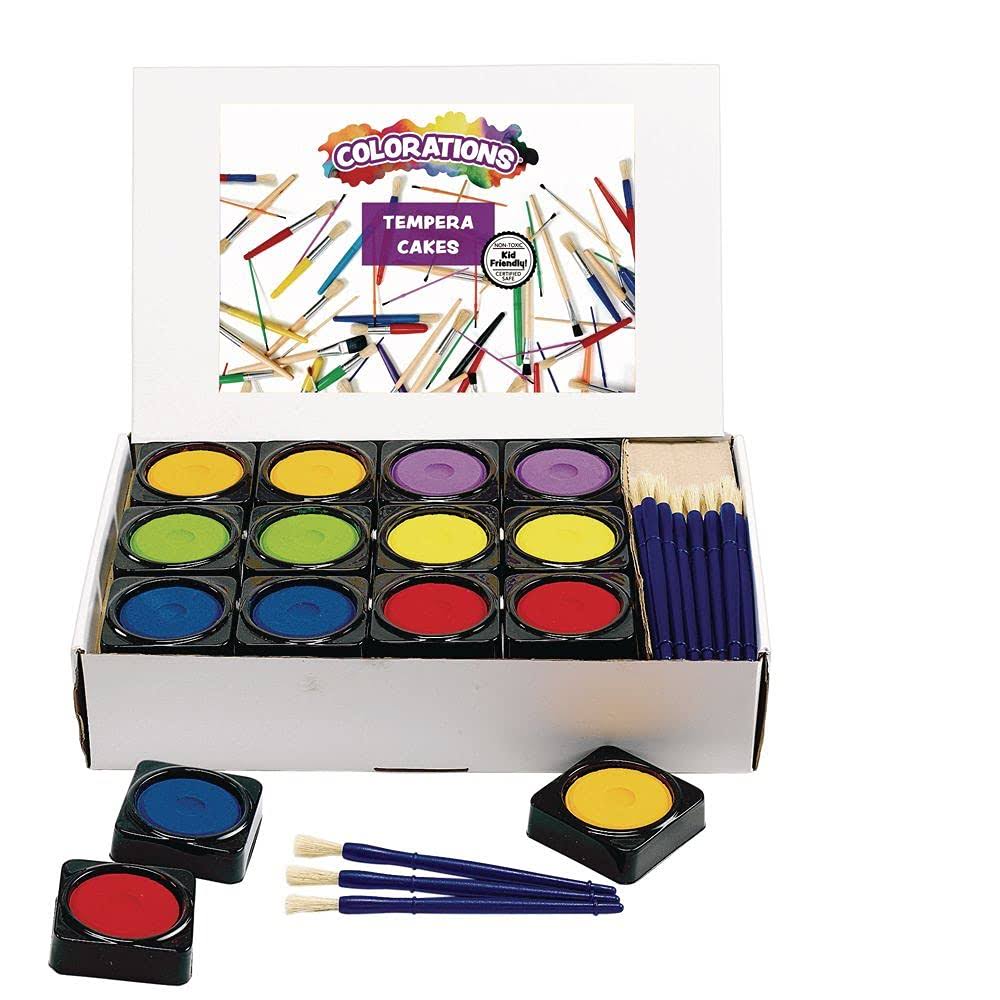 36 Individual Tempera Cake Classroom Pack Q3725