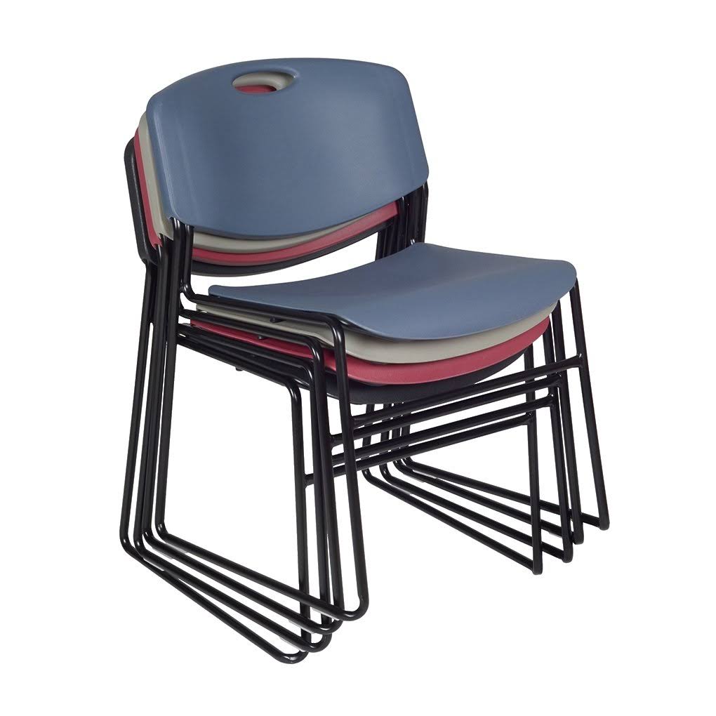 Square Breakroom Table with 4 Stack Chairs O9642