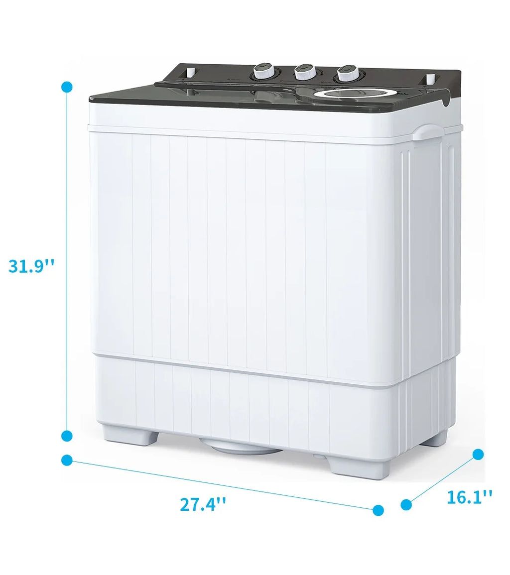 White & Grey Semi-automatic Twin Tub Washing Machine E2444