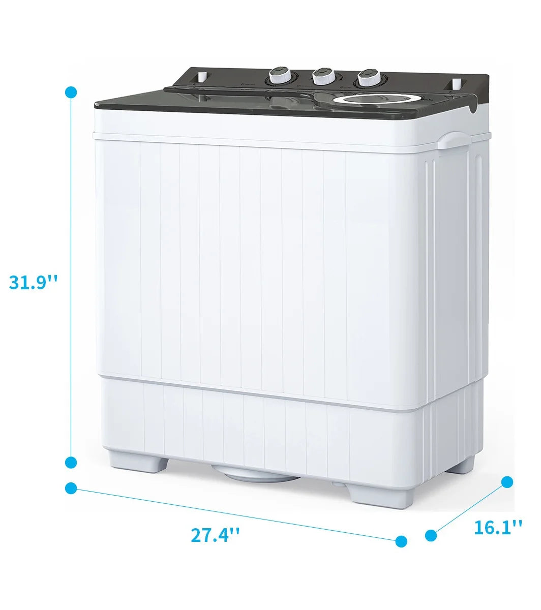 White & Grey Semi-automatic Twin Tub Washing Machine E2444