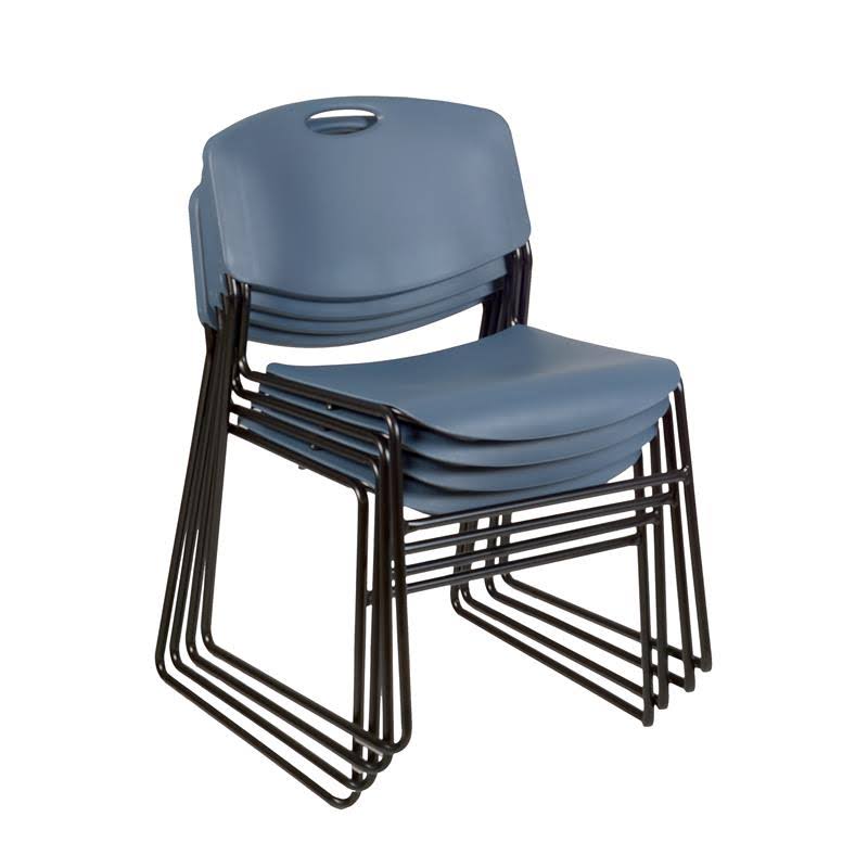 Square Breakroom Table with 4 Stack Chairs G135