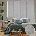 Adjustable Sliding Window Panel Track with 23 in. Slates O866