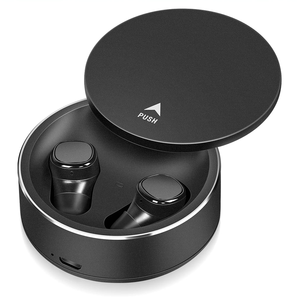 True Wireless Earbuds IPX5 Waterproof with Mic - Black W602