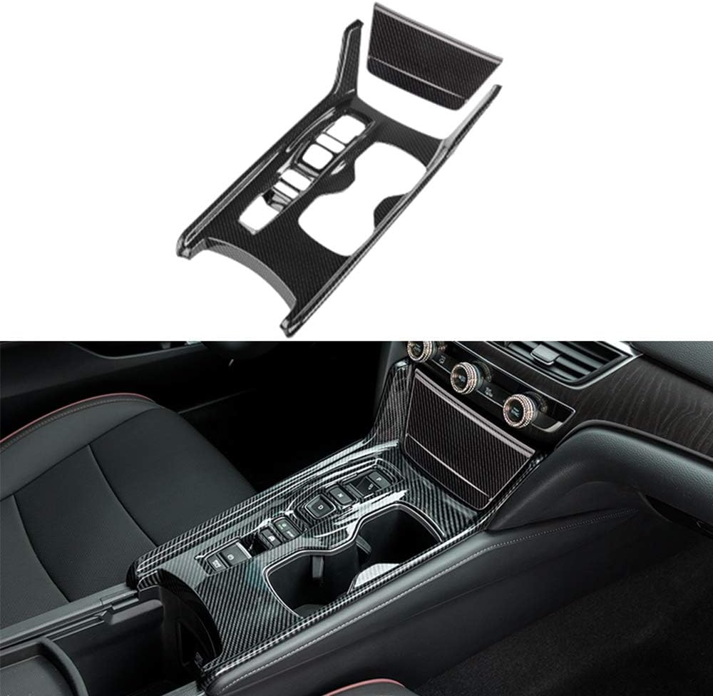 2PCS ABS Red Car Interior Console Gear Shift Panel Cover Trim K30367