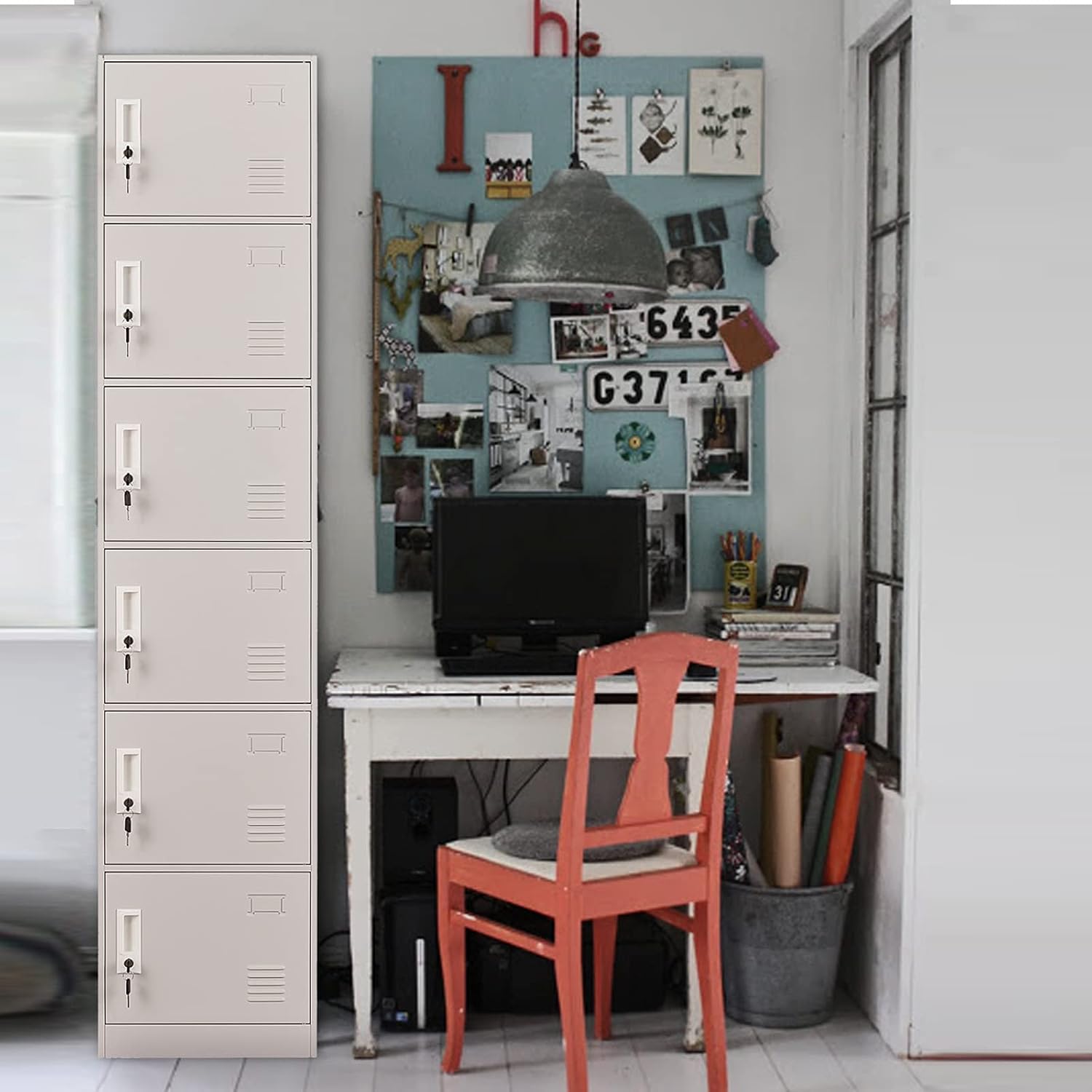 Light Gray Metal Locker Storage Cabinet C161330